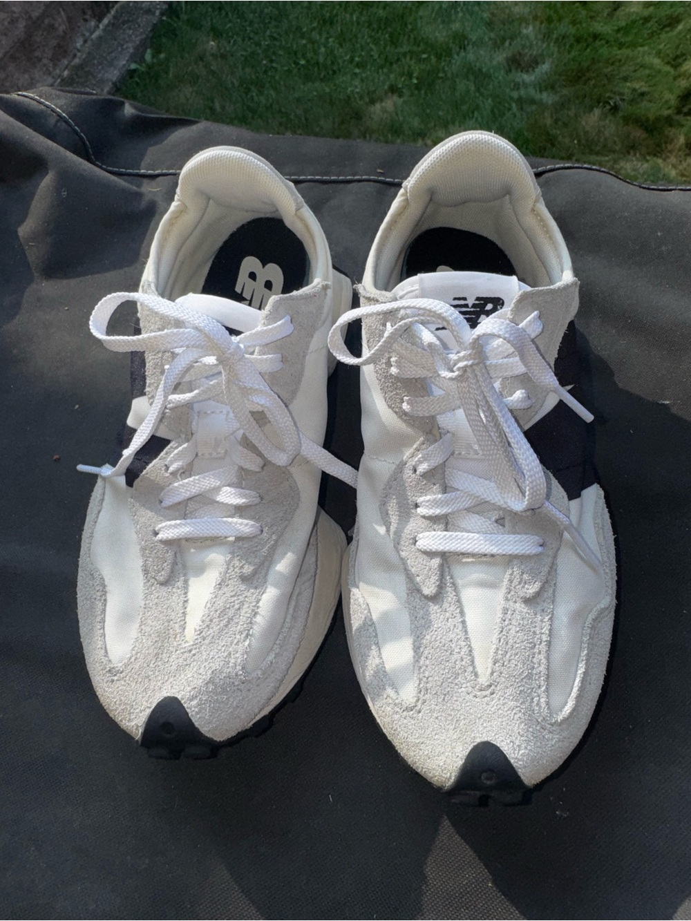 New Balance White & Black Sneakers - Picture 2 of 5
